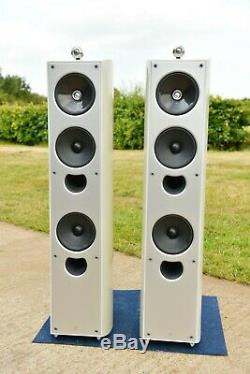 KEF XQ5 FIVE Floorstanding Speakers CREAM High Gloss 4way Uni-Q + HyperTweeter