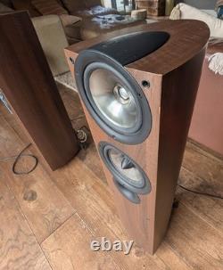 KEF iQ5 Floorstanding Speakers Walnut Pair Uni-Q