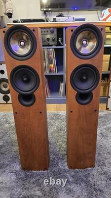 KEF iQ5 SP3501 Floorstanding Speakers Pair Walnut Finish Excellent Cond