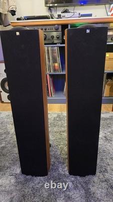 KEF iQ5 SP3501 Floorstanding Speakers Pair Walnut Finish Excellent Cond