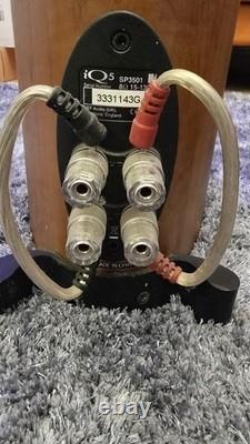 KEF iQ5 SP3501 Floorstanding Speakers Pair Walnut Finish Excellent Cond