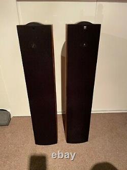 KEF iQ5 floor-standing speakers (Sold as Pair), dark apple (cherry). Excellent