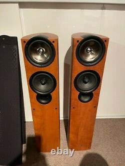KEF iQ5 floor-standing speakers (Sold as Pair), dark apple (cherry). Excellent