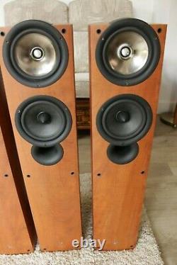 KEF iQ5 floor-standing speakers (Sold as Pair), dark apple (cherry). Excellent