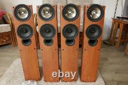 KEF iQ5 floor-standing speakers (Sold as Pair), dark apple (cherry). Excellent