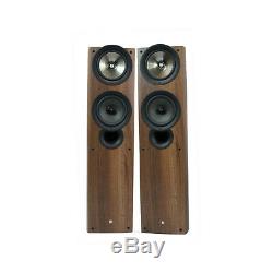 KEF iQ7 Speakers Floorstanding Audiophile Loudspeakers Walnut
