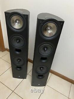 KEF iQ9 3-Way Bass Reflex 2 Floor Standing SP-3503 Speakers Black (1 Pair) Uni-Q