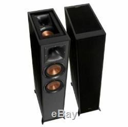 KLIPSCH R-625FA Dolby Atmos Floor Standing Speaker Pair Tower Loudspeakers Ebony