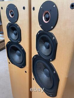 KLS3 Gold MKII Floor Standing 3-way Speakers in Handmade Maple Veneer Cabinets