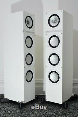 Kef Q500 In White Floor Standing Speakers. One Owner. Stunning