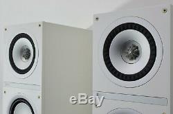 Kef Q500 In White Floor Standing Speakers. One Owner. Stunning