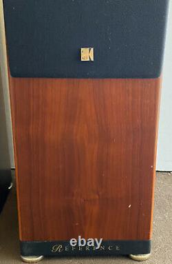 Kef Reference Series Model One-Two Floor Standing Passive Speakers Brown Finish