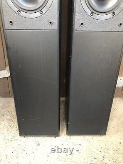 Kef cresta 3 sp3321 floor standing speakers Black Ash 10-100watts Working Order