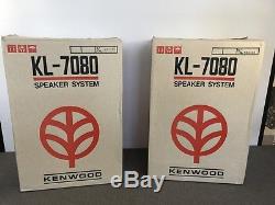 Kenwood KL-7080 5-Way 6 Driver FLOOR STANDING SPEAKERS FREE SHIPPING