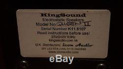 Kingsound Queen 2 Electro Static Floor Standing Speaker Pair Walnut DNG-383