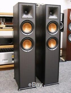 Klipsch R-620F Floorstanding Speakers Black Ebony
