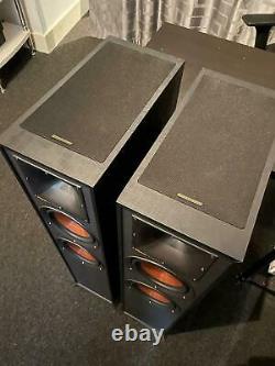 Klipsch R-625FA Floorstanding Speakers with in-built Atmos Module, Black