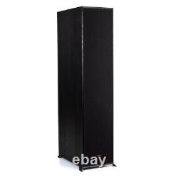 Klipsch R-820F Floorstanding Speaker Pair Black Ebony Textured Wood Grain Vinyl