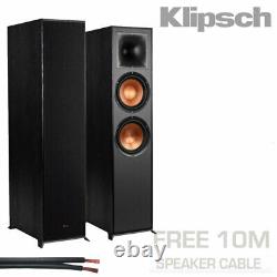 Klipsch R-820F Floorstanding speakers Dual 8 Cinema Surround Sound HiFI Black