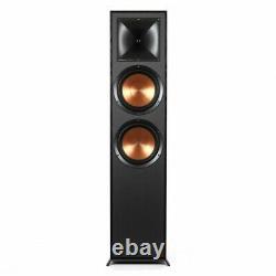 Klipsch R-820F Floorstanding speakers Dual 8 Cinema Surround Sound HiFI Black