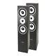 LTC L766-BL Pair of Floor Standing Hifi Speakers 350W Black Sound System