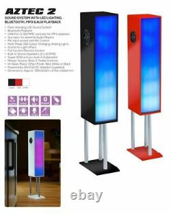 Large Bluetooth Megasound Tower Party Speaker with LED Lights Floor Standing