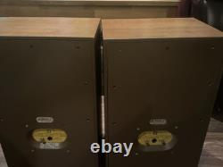 Large Vintage Goodmans Mezzo 3 High Fidelity Floor Standing Speakers System