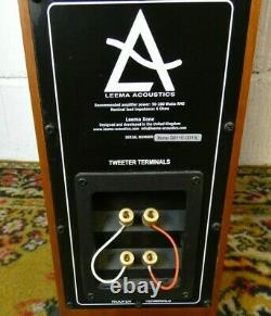 Leema Acoustics Xone Floorstanding Speakers Cherry Preowned