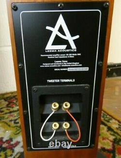 Leema Acoustics Xone Floorstanding Speakers Cherry Preowned