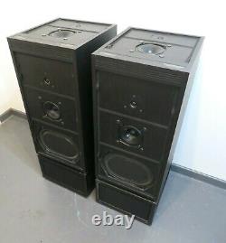 Linn Isobarik PMS loudspeakers in black + stands + external crossovers