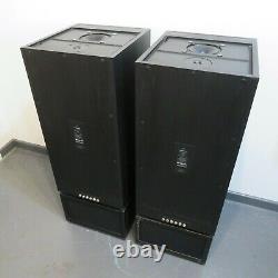 Linn Isobarik PMS loudspeakers in black + stands + external crossovers