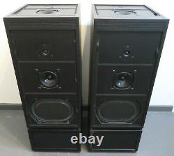 Linn Isobarik PMS loudspeakers in black + stands + external crossovers