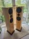 Linn Ninka floor speakers in wood surround