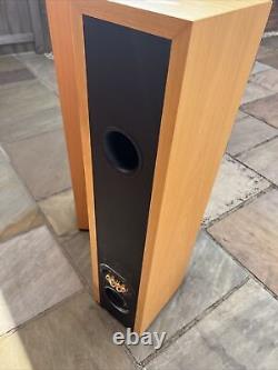 MISSION M53 FLOORSTANDERS SPEAKERS Beech 3 Way Bi Wire vintage Hifi TESTED York