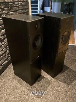 MORDAUNT-SHORT MS3.50 floor standing speakers black. Excellent sound Rare