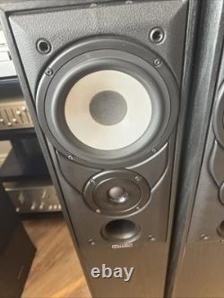 Mission 702e Floor-Standing Speakers Vintage Hifi Black Ash YORK