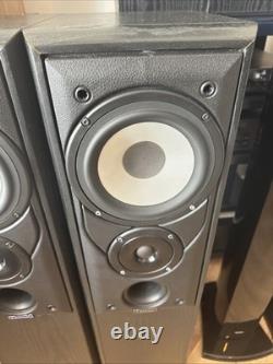 Mission 702e Floor-Standing Speakers Vintage Hifi Black Ash YORK