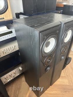 Mission 702e Floor-Standing Speakers Vintage Hifi Black Ash YORK