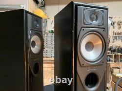 Mission 733 2-way Floor Standing Speakers. Upgraded crossovers