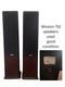 Mission 752 Black Floor-Standing Speakers Pair Good Condition Mahogany Wood