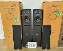 Mission 752 Floorstanding Black Ash Speakers N. O. S New And Unused In Boxes
