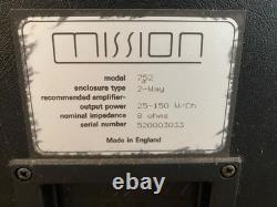 Mission 752 Floorstanding Speakers Very Good Working Order Collection Only