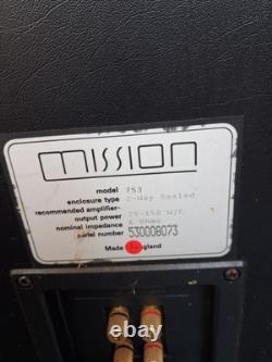 Mission 753 Floorstanding Speaker Pair Rosewood Finish 150W 6 Ohm Banana Jack