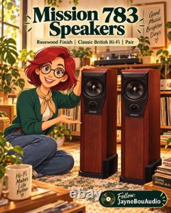 Mission 783 Floorstanding Speakers Pair Rosewood With Grilles Classic Hi-Fi