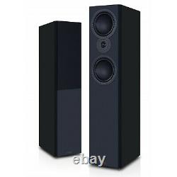 Mission LX-4 MKII Speakers Pair Floorstanding Slim Loudspeakers Black 2-Way