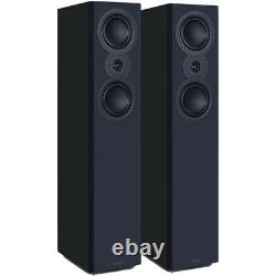 Mission LX-4 MKII Speakers Pair Floorstanding Slim Loudspeakers Black 2-Way