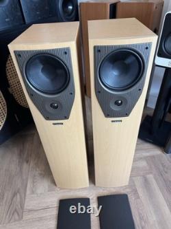 Mission M73i Floor standing Speakers Vintage HIFi Tested Beech Bi-wire YORK