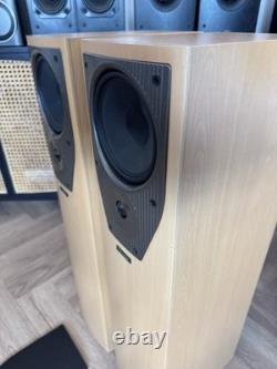Mission M73i Floor standing Speakers Vintage HIFi Tested Beech Bi-wire YORK