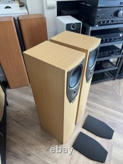 Mission M73i Floor standing Speakers Vintage HIFi Tested Beech Bi-wire YORK