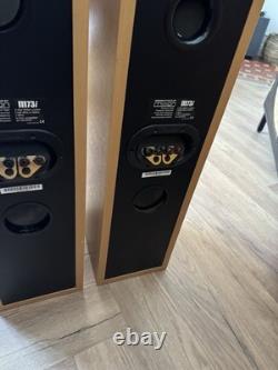 Mission M73i Floor standing Speakers Vintage HIFi Tested Beech Bi-wire YORK